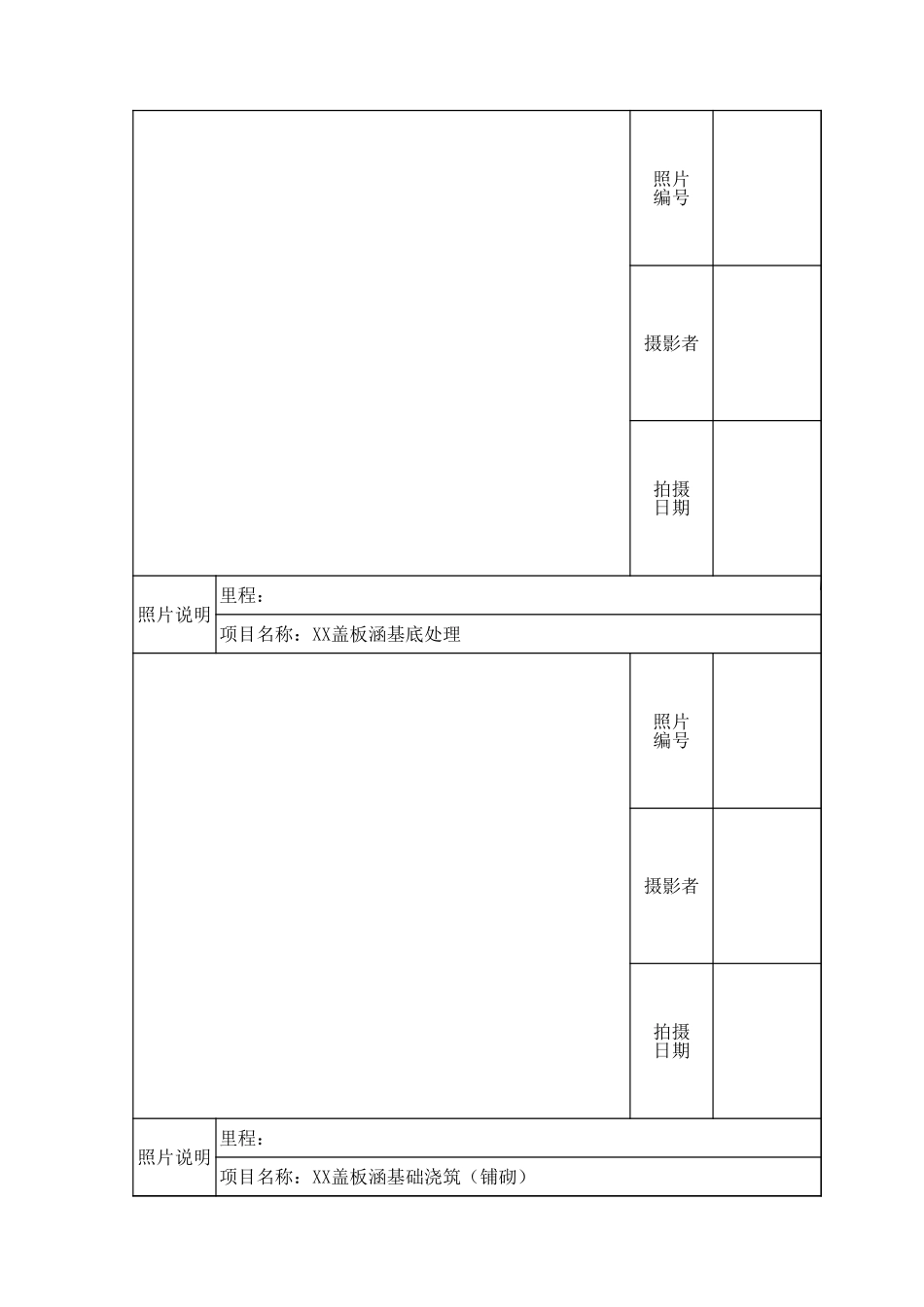 2025年工程资料模板：涵洞工程.xls_第2页
