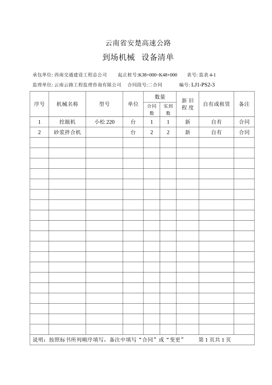 2025年工程资料模板：机械.doc_第2页