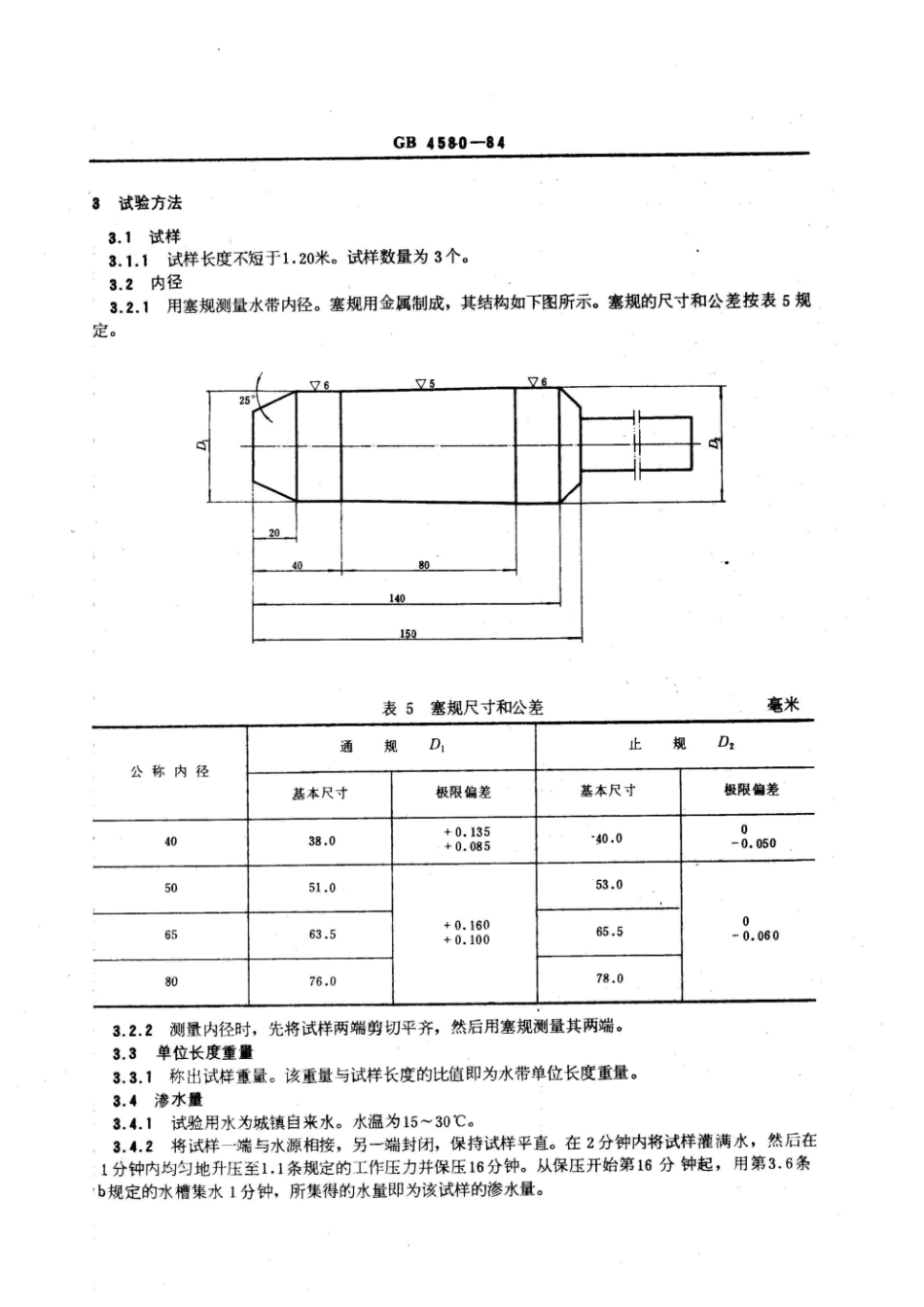GB 4580-1984 无衬里消防水带.pdf_第3页