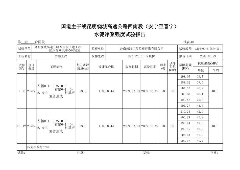 2025年工程资料模板：净浆.xls_第1页