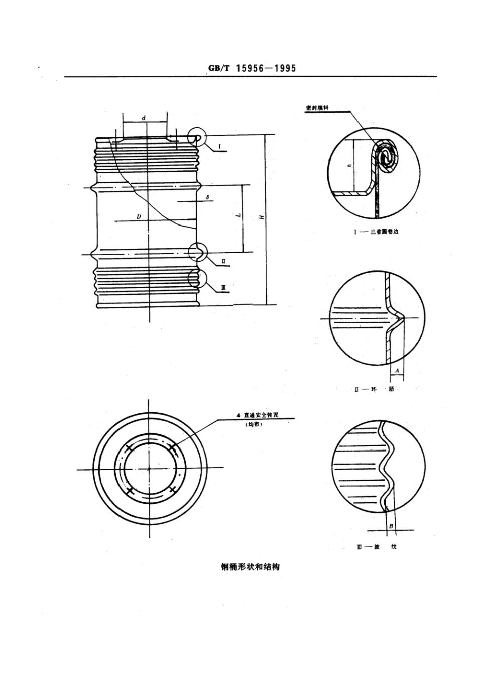 GBT 15956-1995 内销电石包装钢桶.pdf_第2页