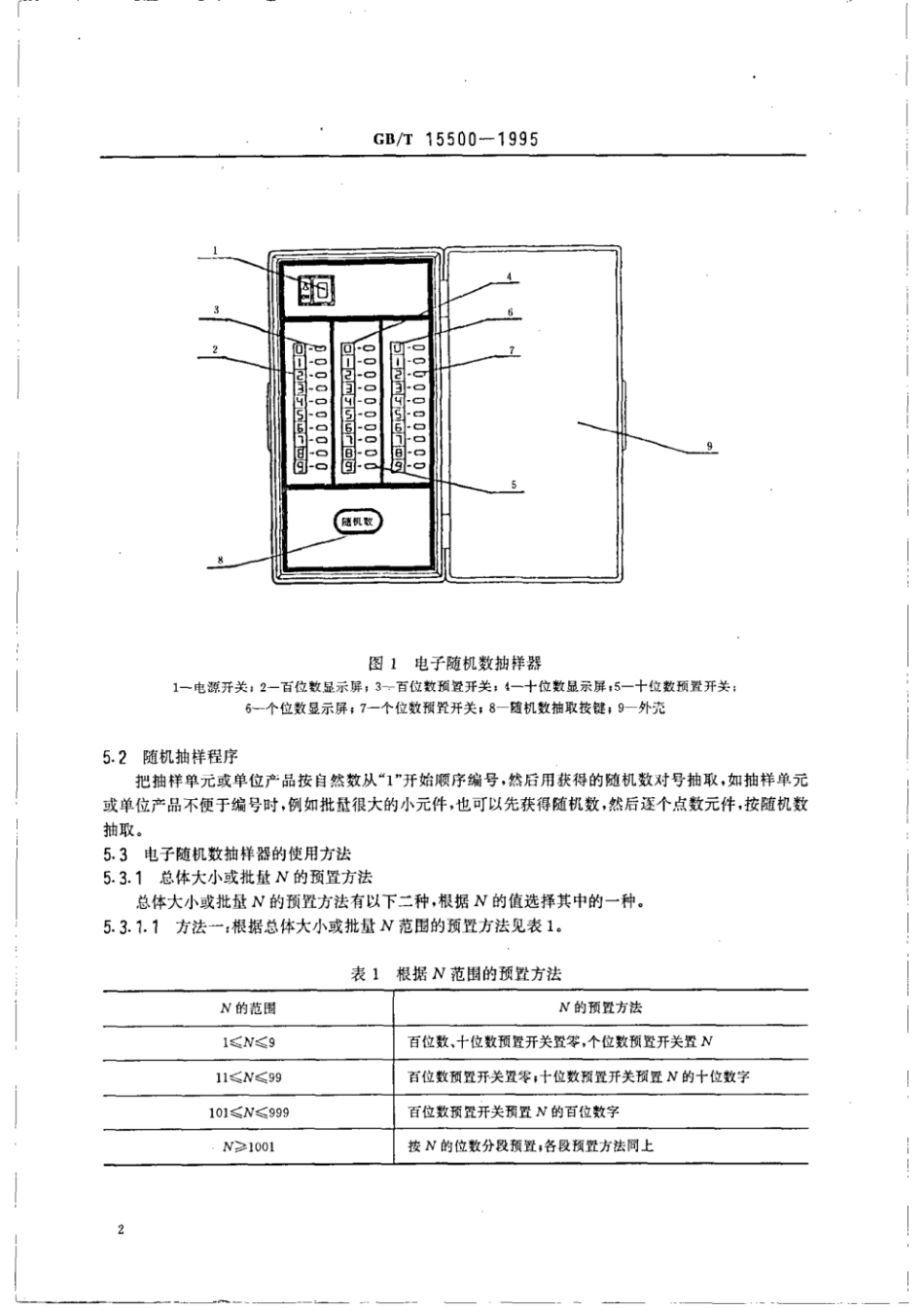 GBT 15500-1995 利用电子随机数抽样器进行随机抽样的方法.pdf_第3页