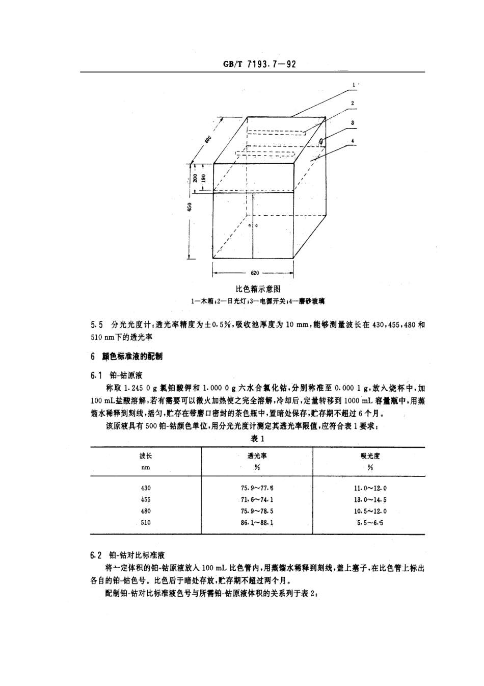 GBT 7193.7-1992 液态不饱和聚酯树脂颜色试验方法.pdf_第2页