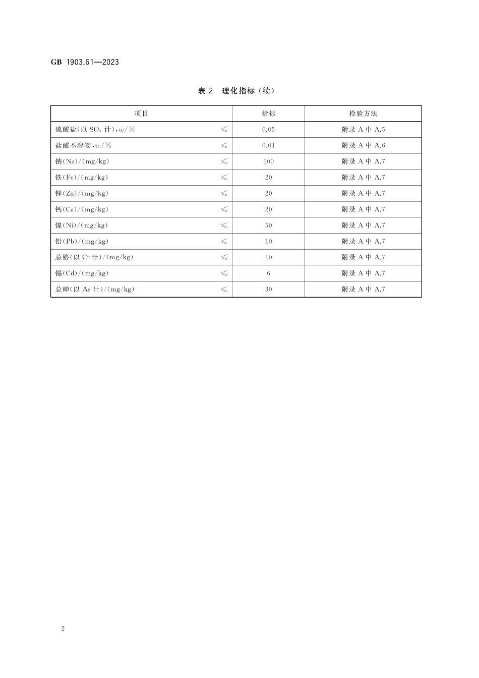 GB 1903.61-2023 食品安全国家标准 食品营养强化剂 碳酸铜.pdf_第3页