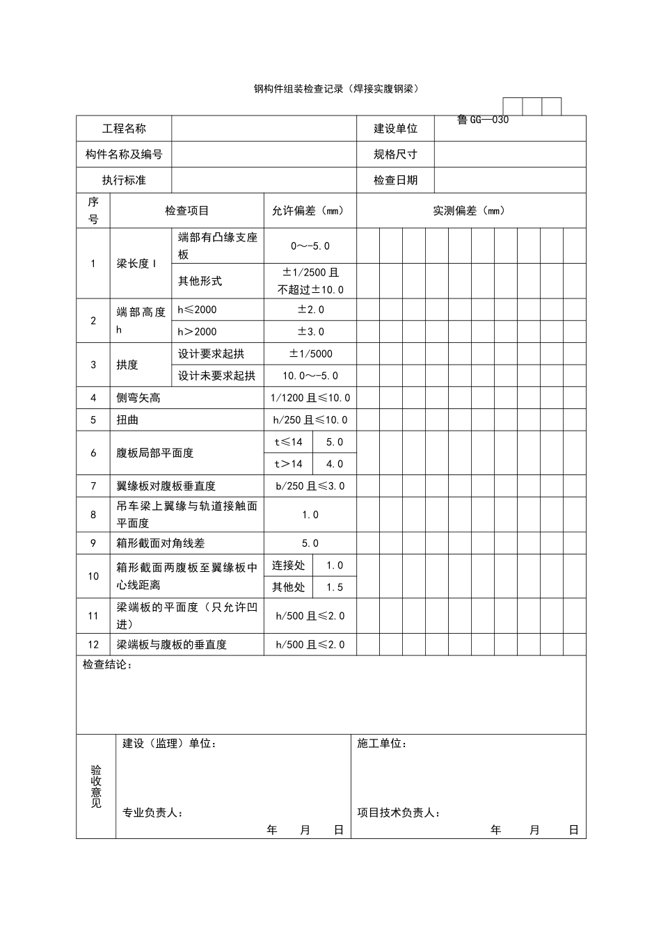 2025年工程资料模板:GG030.doc_第1页