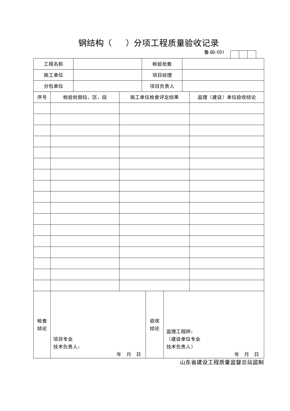 2025年工程资料模板：GG051.doc_第1页