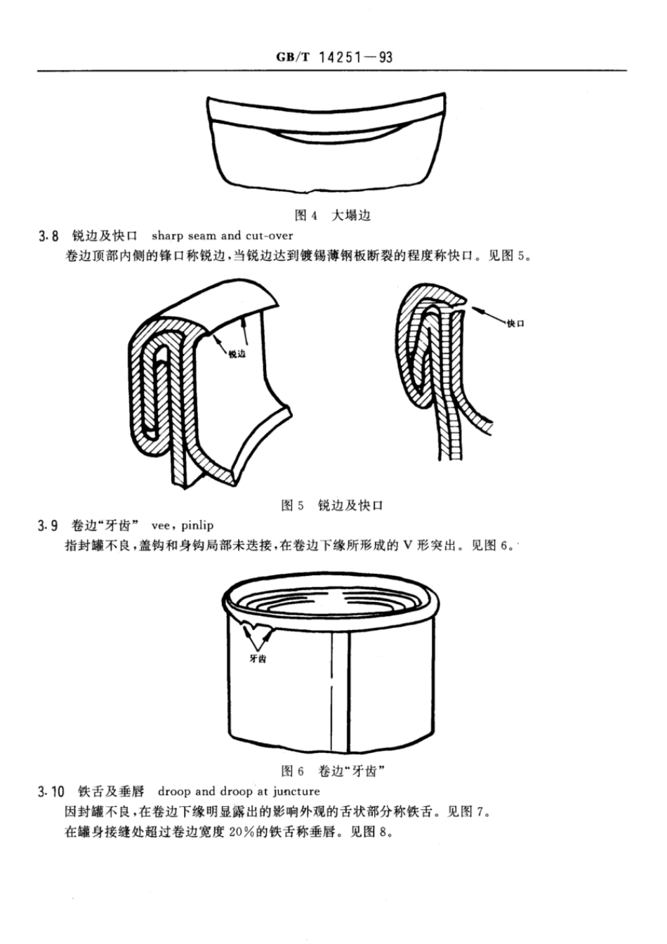 GBT 14251-1993 镀锡薄钢板圆形罐头容器技术条件.pdf_第3页