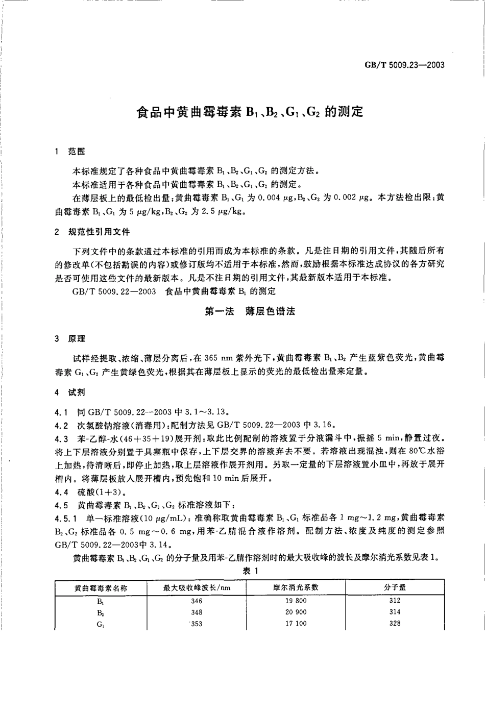 GBT 5009.23-2003 食品中黄曲霉毒素B1、B2、G1、G2的测定.pdf_第3页