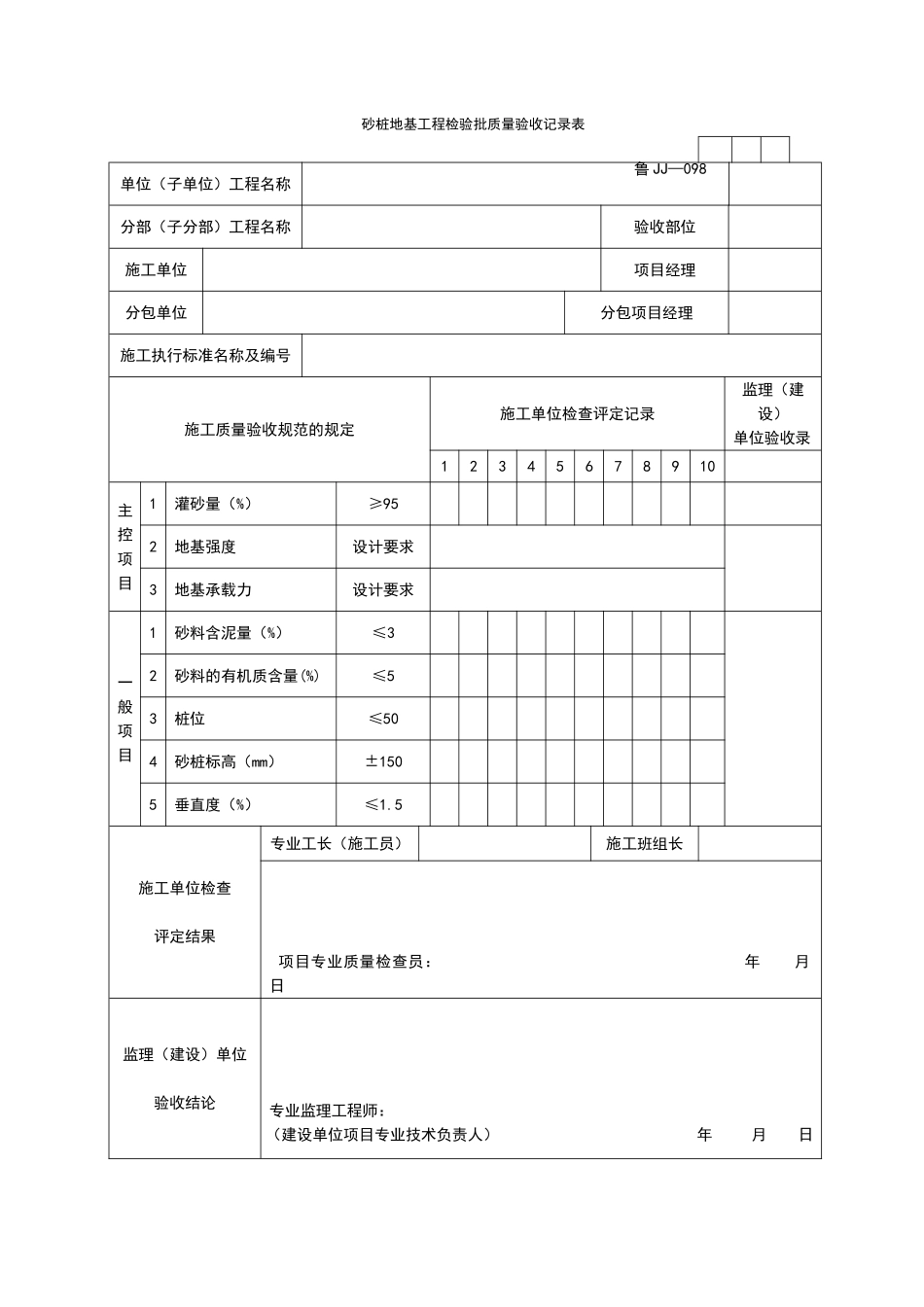 2025年工程资料模板：JJ098.doc_第1页