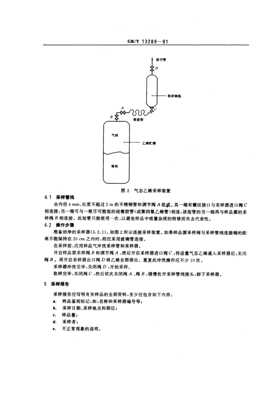 GBT 13289-1991 工业用乙烯液态和气态采样法.pdf_第3页
