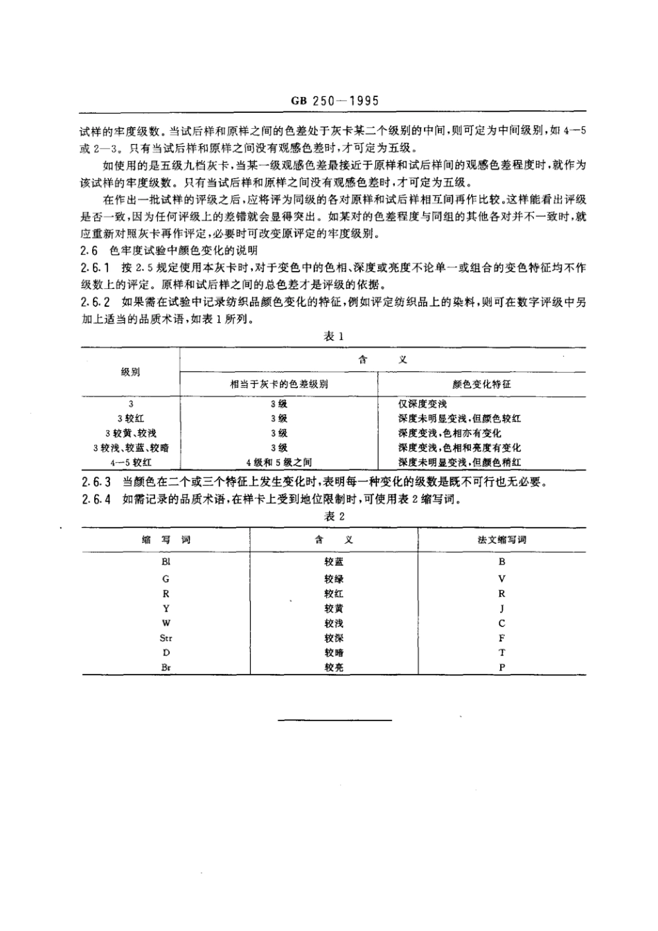 GB 250-1995 评定变色用灰色样卡.pdf_第2页