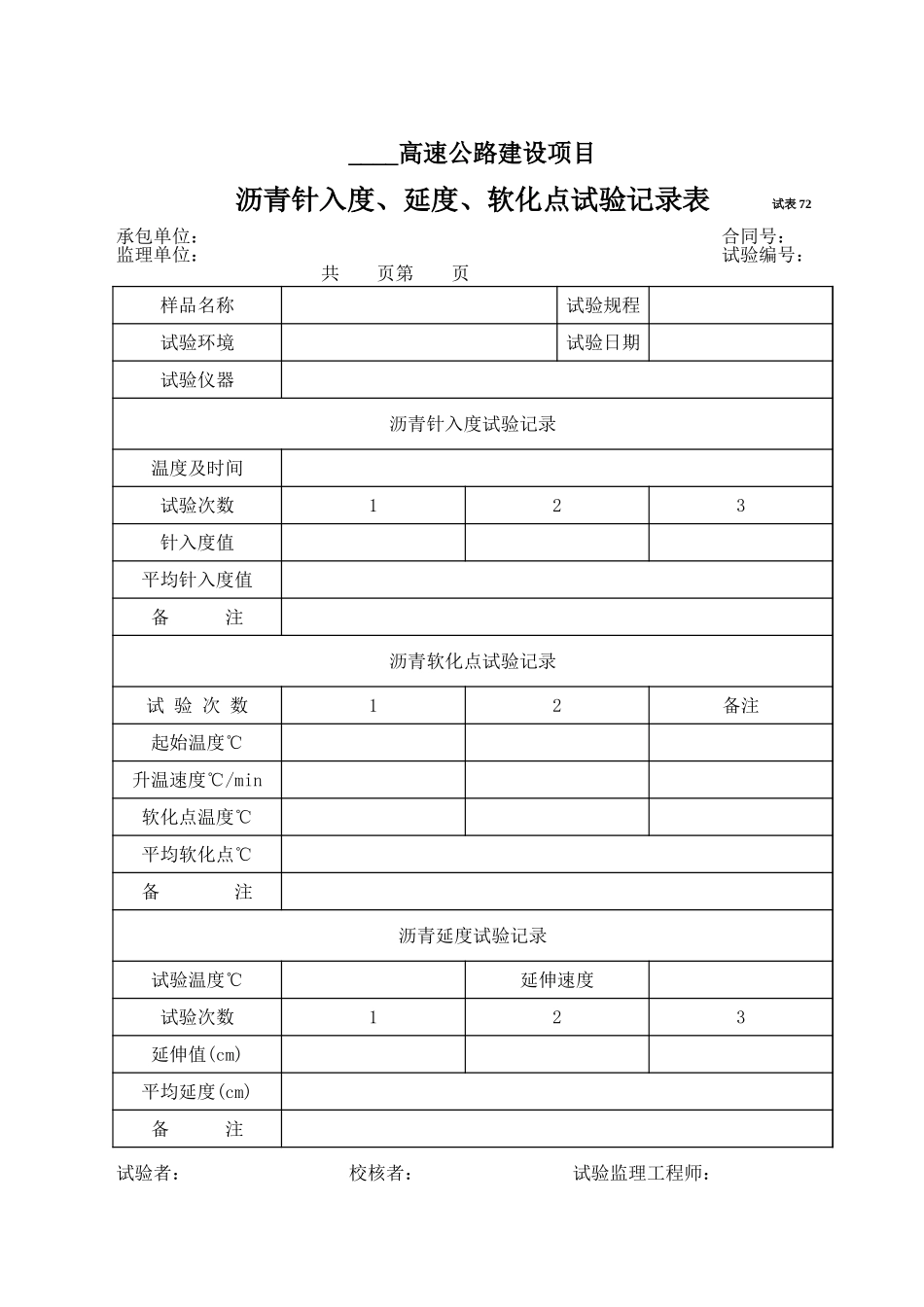 2025年工程资料模板:试表72.xls_第1页