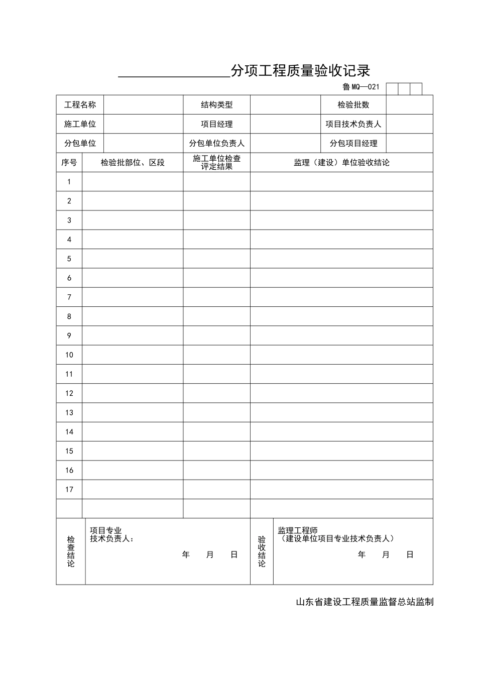 2025年工程资料模板:MQ021.doc_第1页
