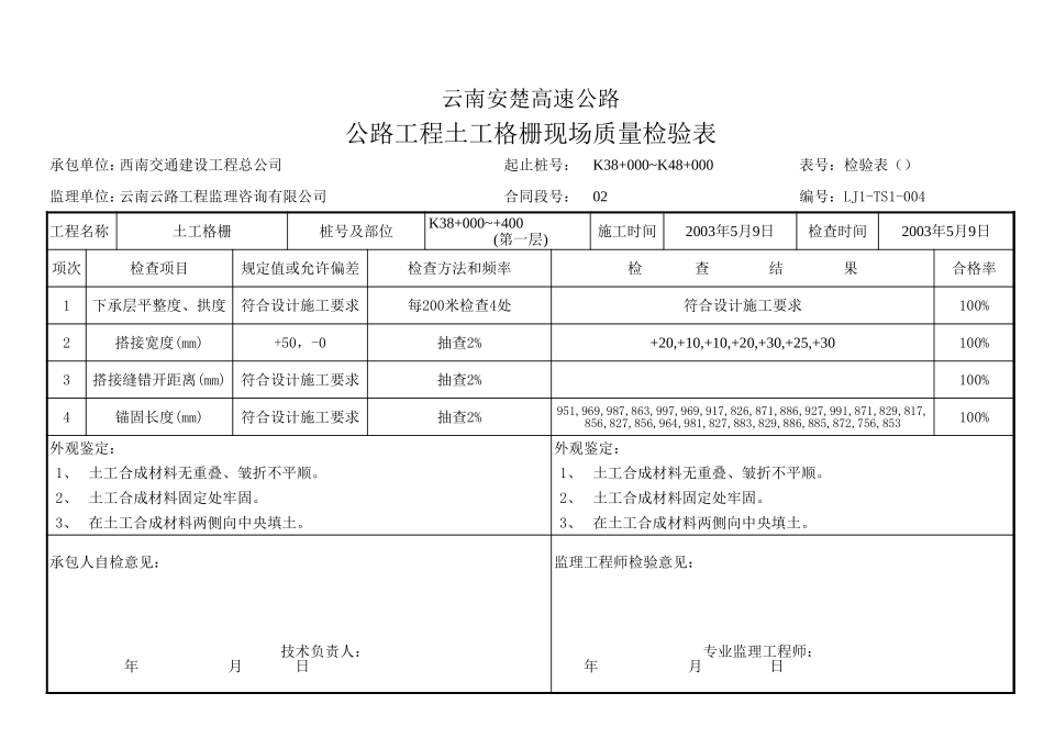 2025年工程资料模板:土工格栅.xls_第1页