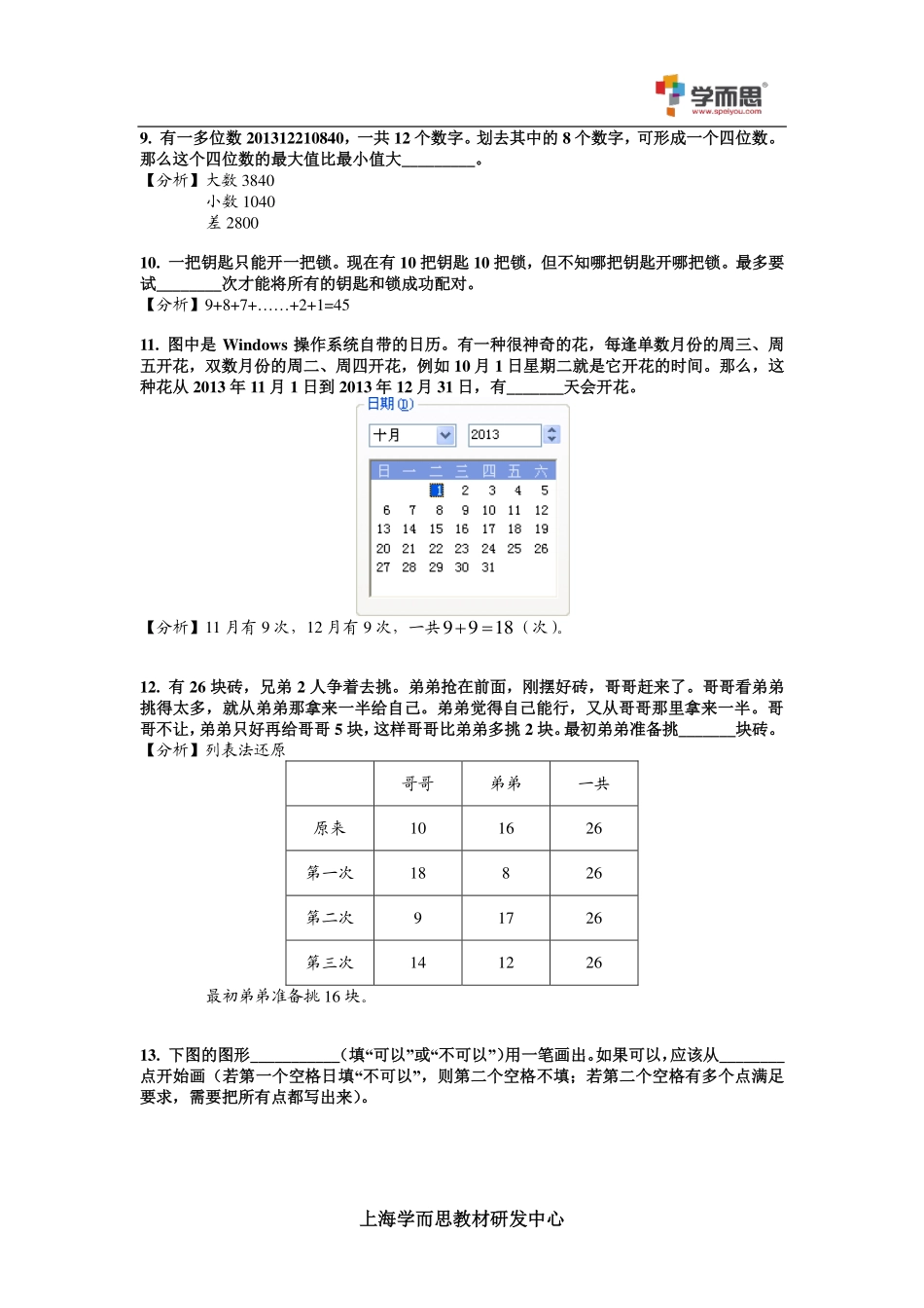 小学奥数:2014第十四届中环杯三年级初赛详解.pdf_第2页