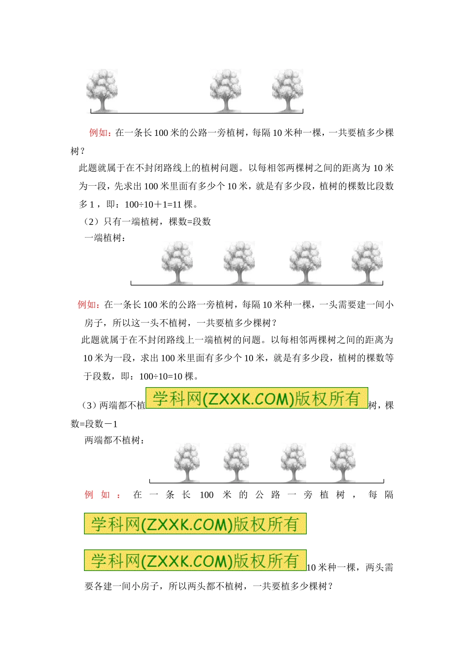 小学奥数:小学数学思维训练——植树问题.doc_第2页