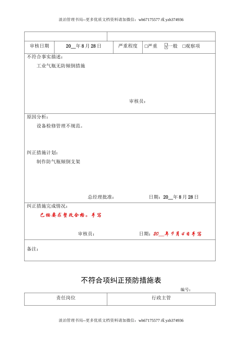 4.不符合项纠正预防措施表.doc_第3页