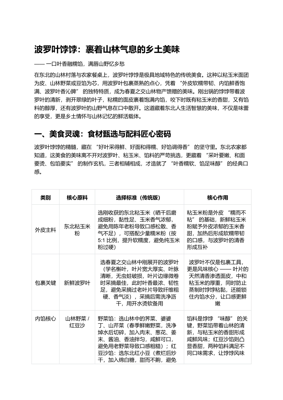 波罗叶饽饽：裹着山林气息的乡土美味.docx_第1页