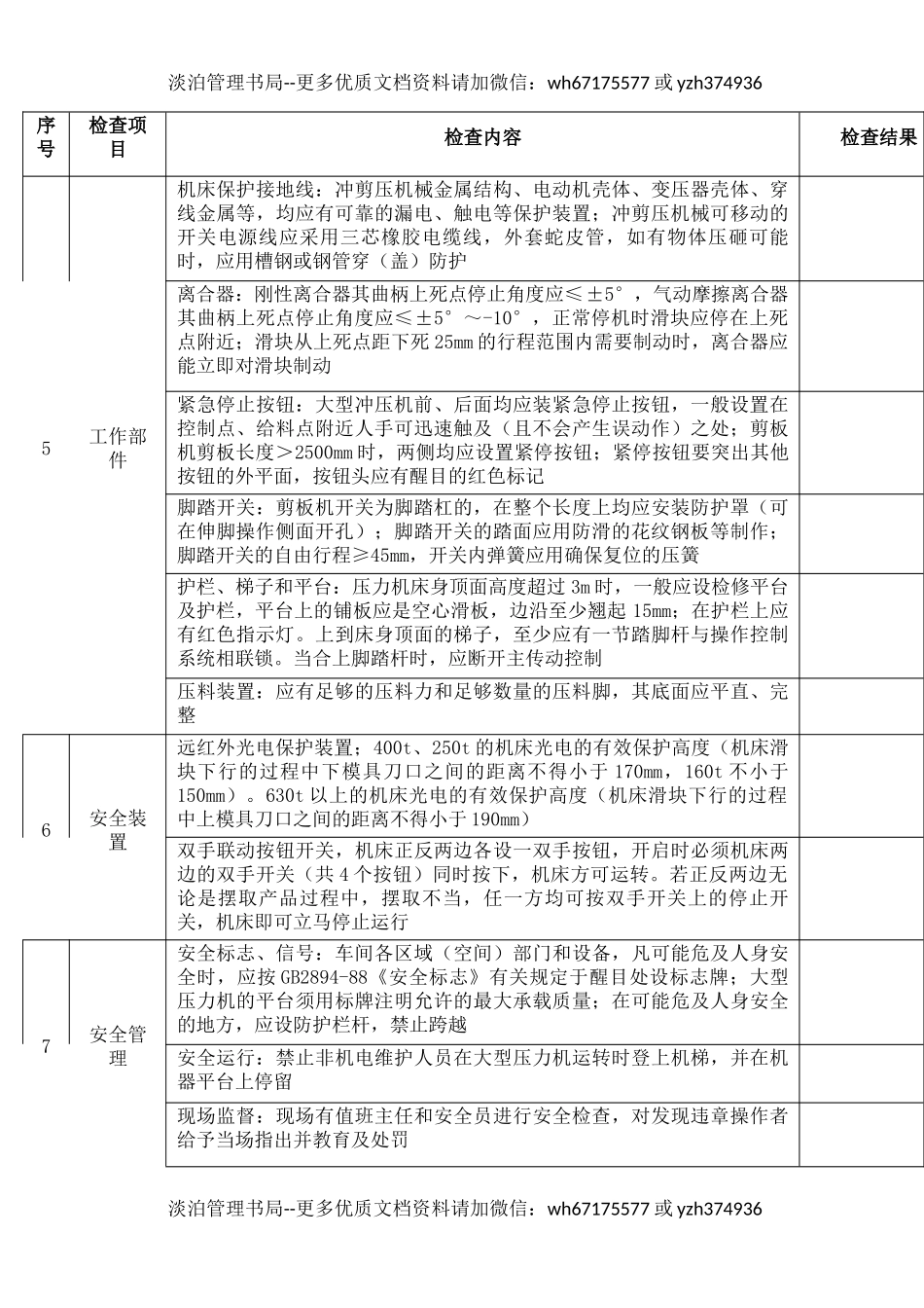 8冲剪压床作业安全检查表.docx_第3页