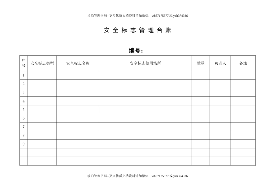 9.安全标志管理台账.doc_第1页