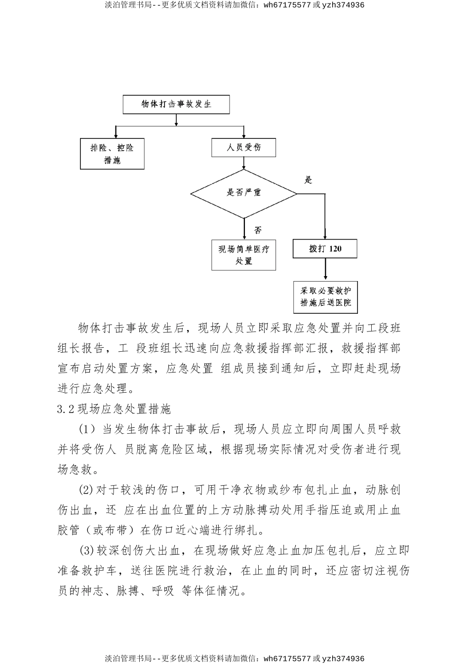 10.物体打击事故现场处置方案.doc_第3页