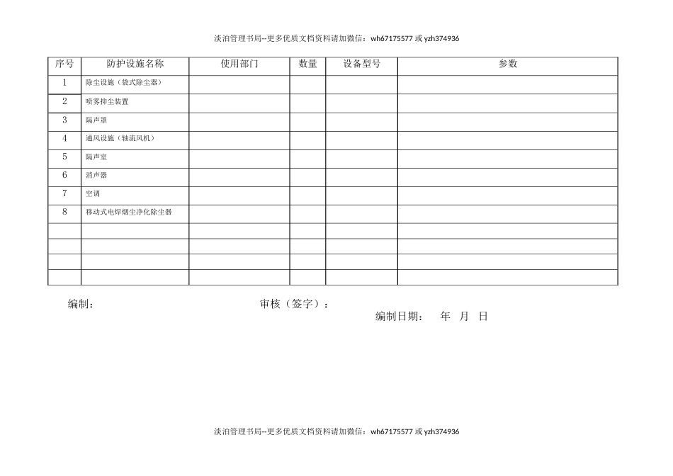 10.职业病防护设施一览表.doc_第2页
