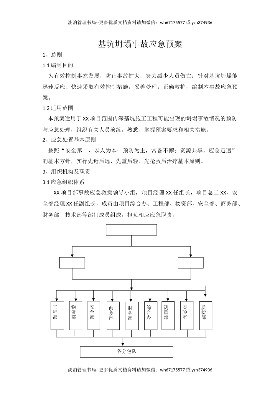 13.基坑坍塌应急预案.doc_第1页