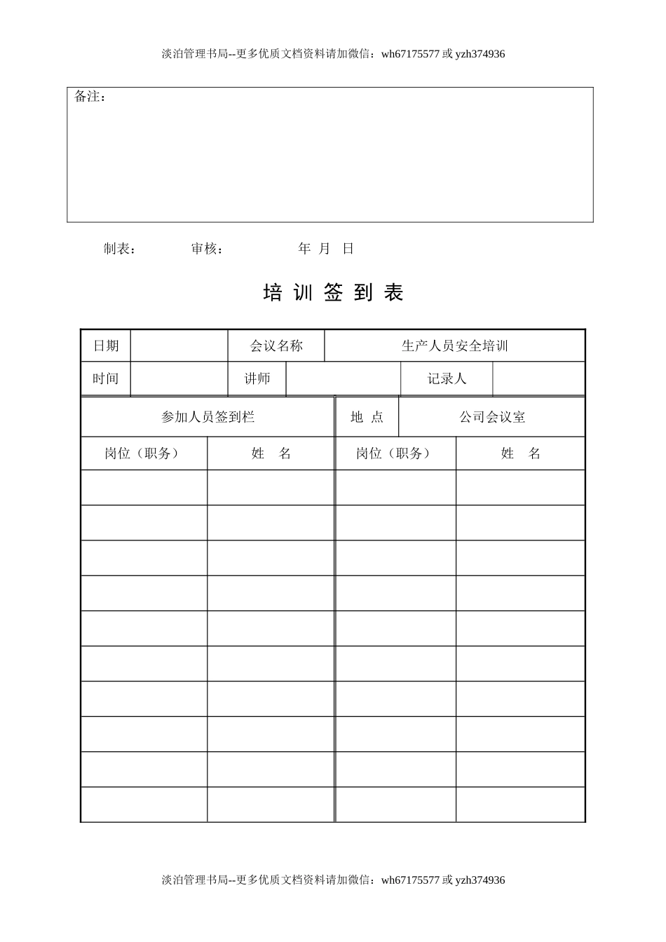 17.安全培训记录效果评估表(生产人员).doc_第2页