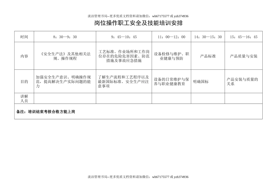 19-各类员工安全教育培训表.docx_第1页