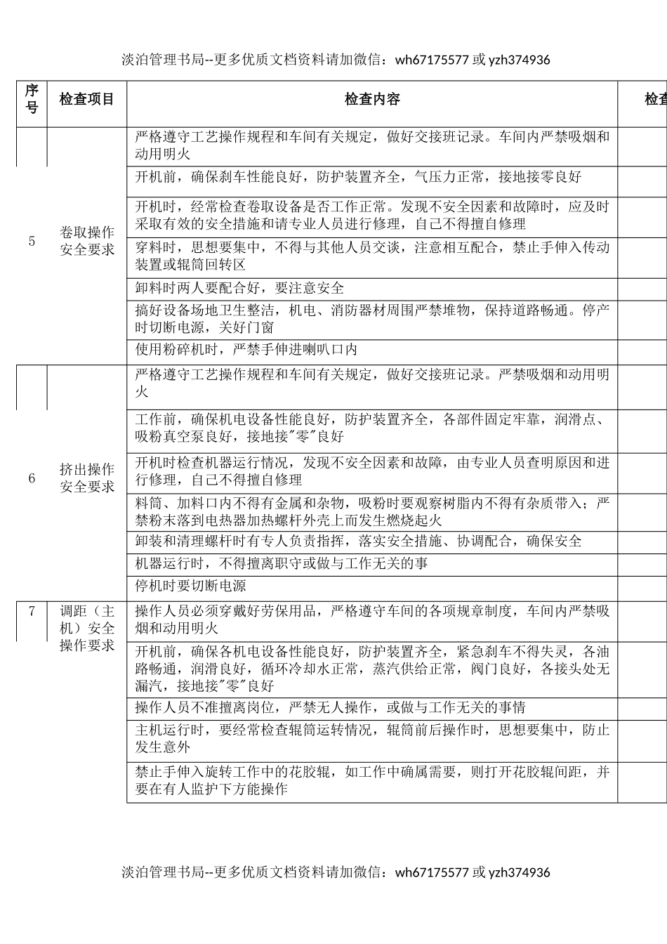 25塑料注塑延压作业安全检查表.docx_第3页