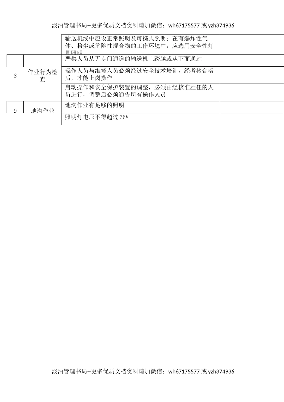 35皮带运输机安全检查表.docx_第2页
