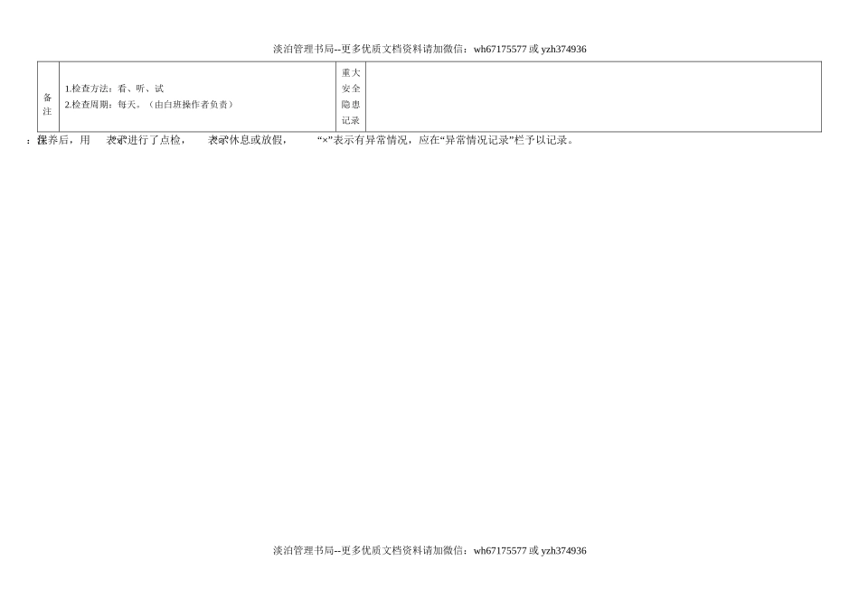 39.内燃式叉车日常点检表.doc_第2页