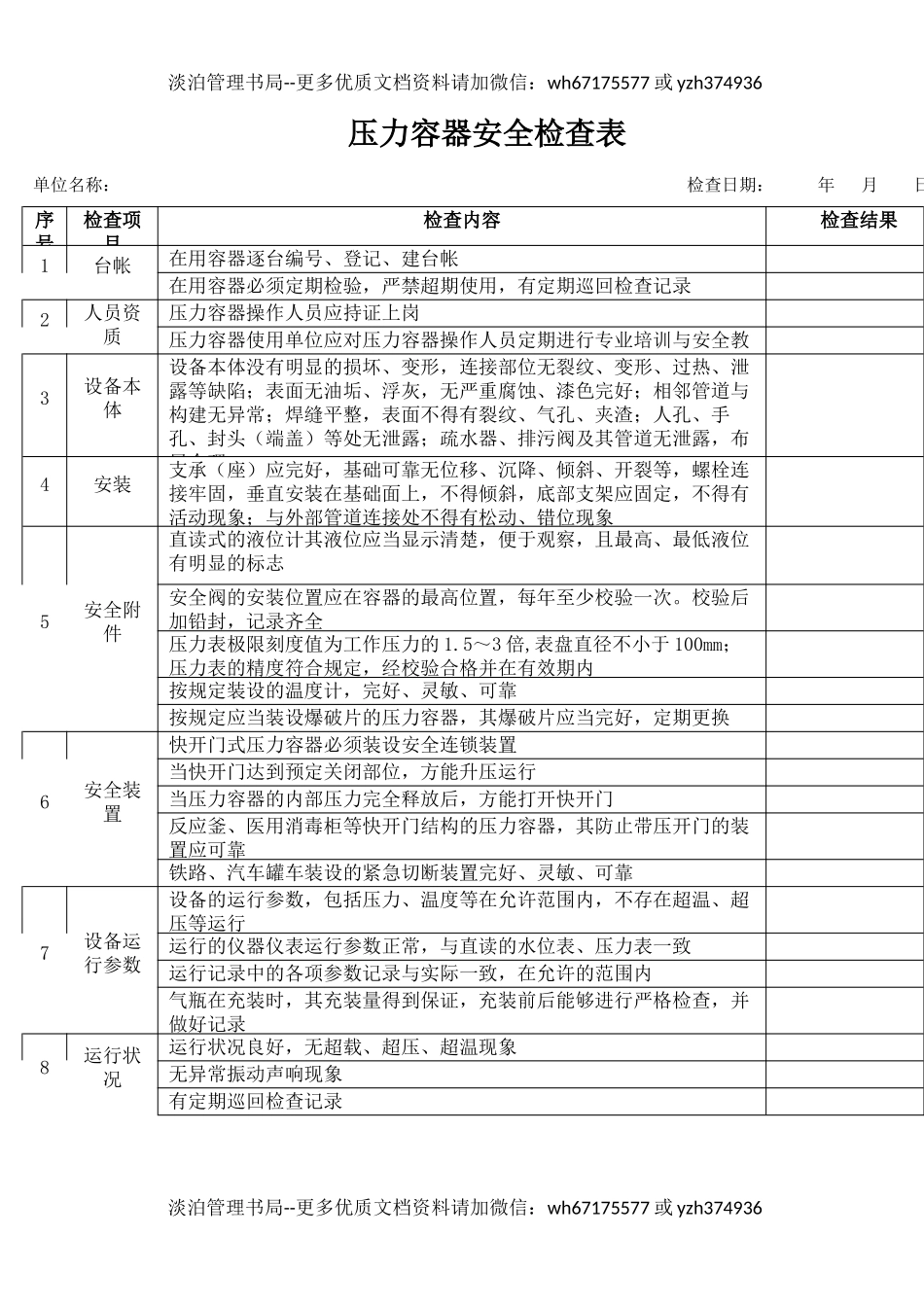 39压力容器安全检查表.docx_第1页