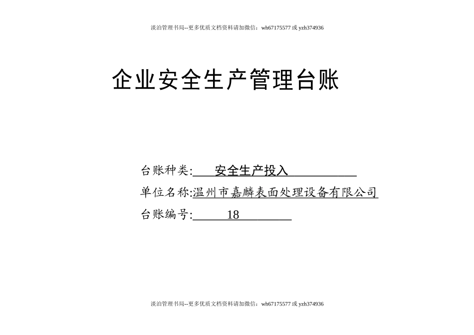 编号18 安全生产投入台账.docx_第1页