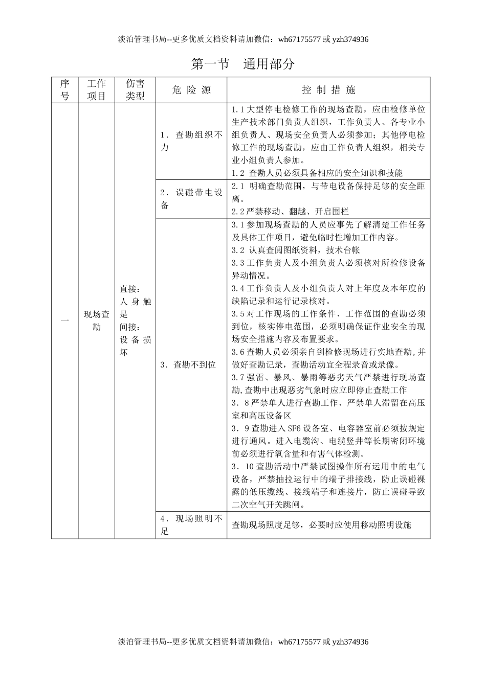 变电站工程施工危险点辨识及预控措施.doc_第1页