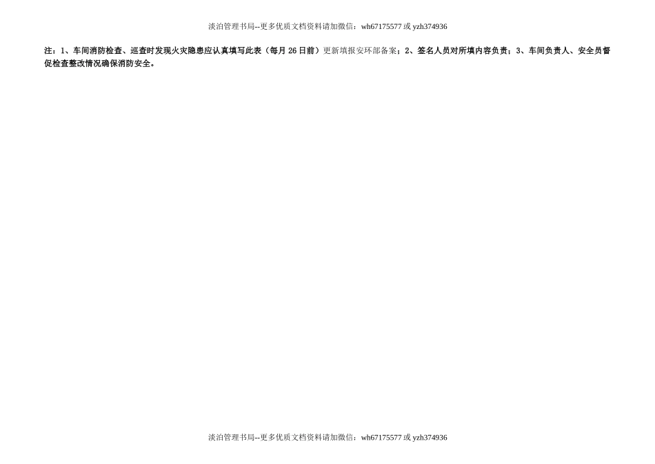 车间火灾隐患登记表(样表26).doc_第2页