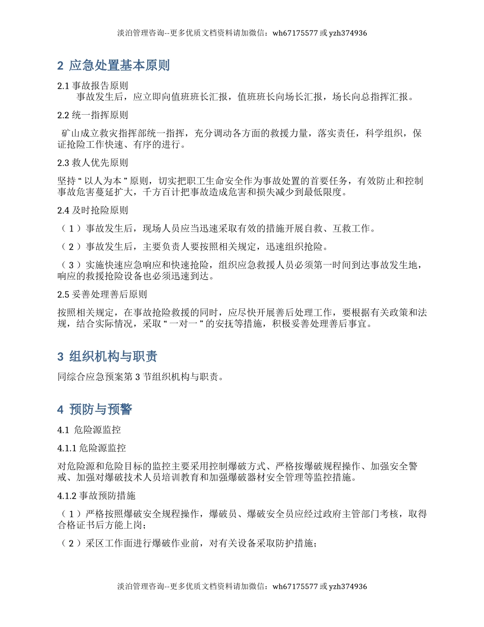 非煤矿山专项应急处置预案.docx_第2页