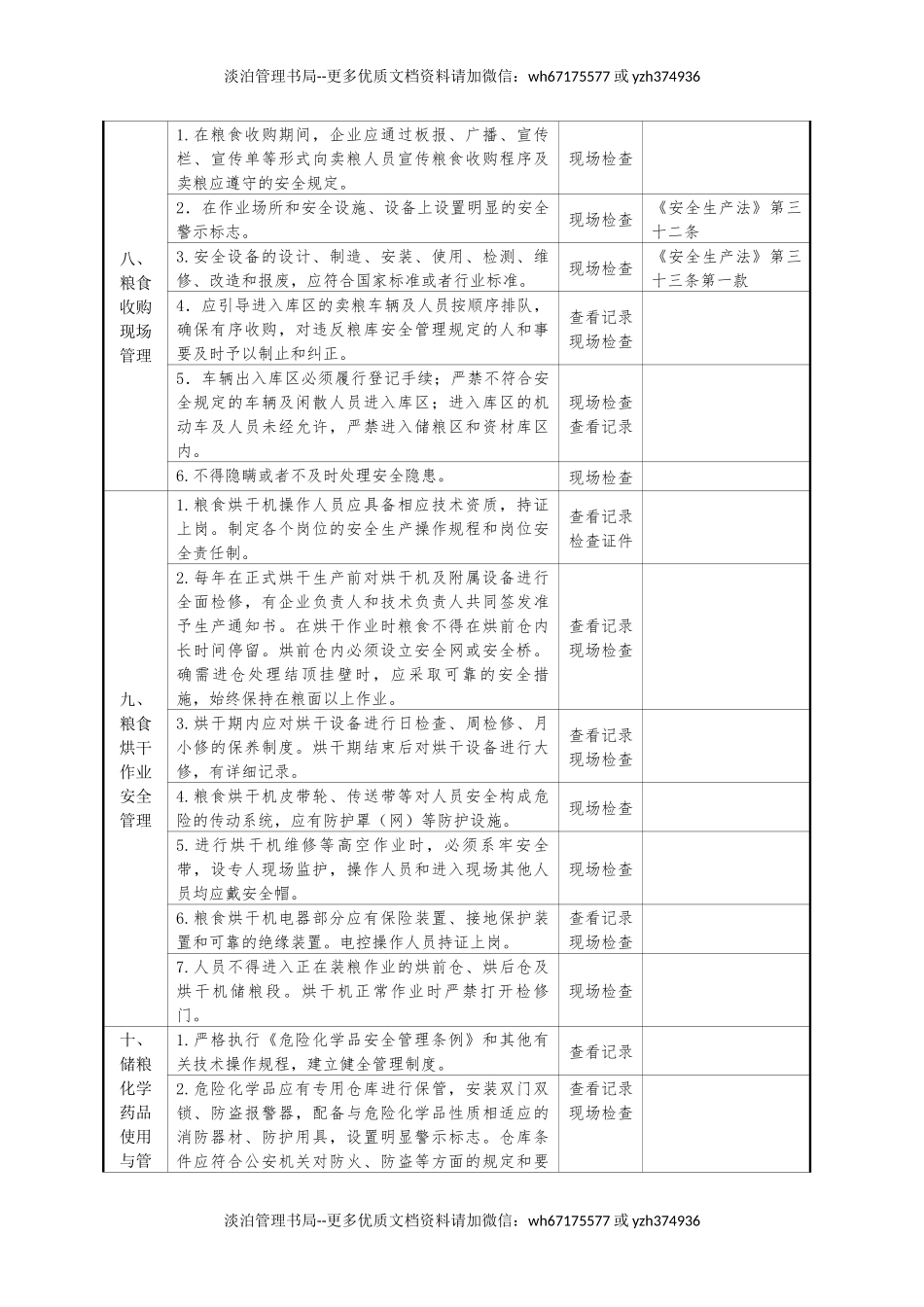 全省粮食仓储行业安全生产检查表.docx_第3页