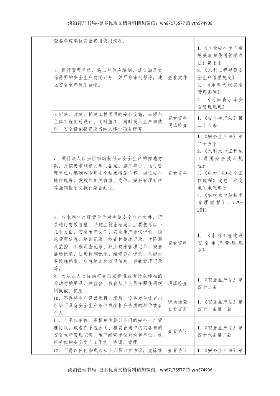 水利安全生产检查表.docx_第3页
