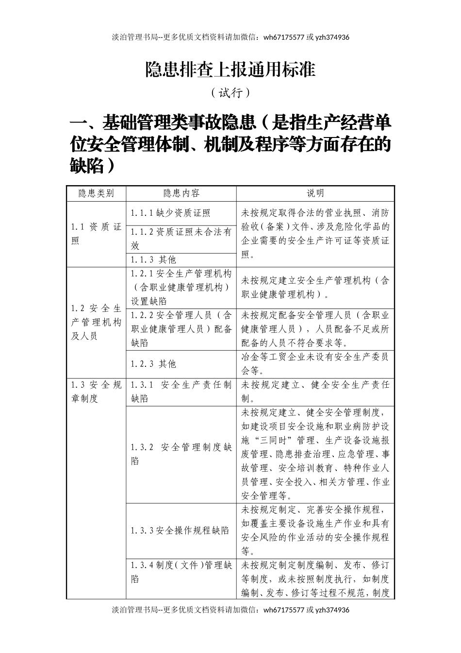隐患排查上报通用标准.doc_第1页