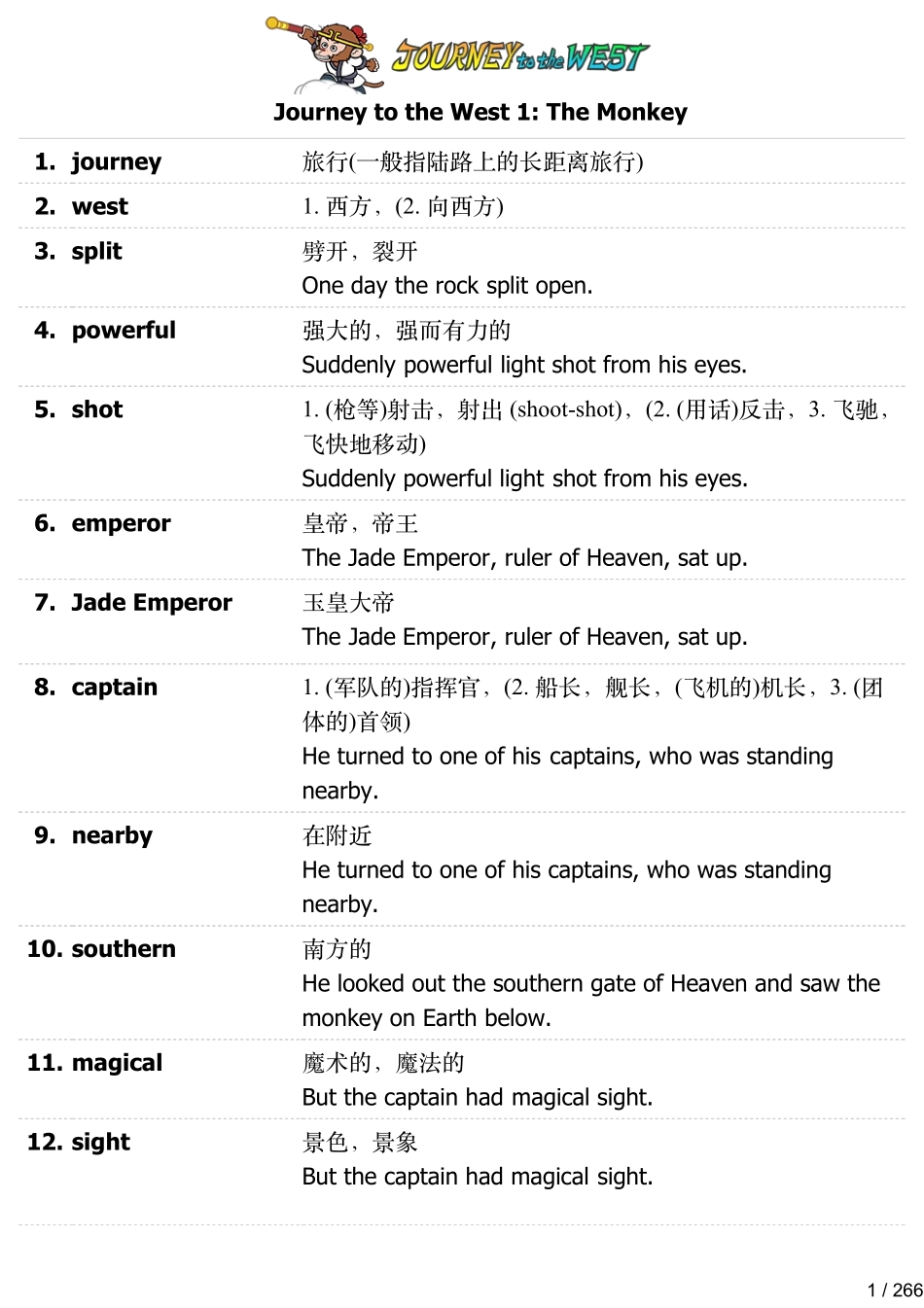 Journey to the West 生词.pdf_第1页