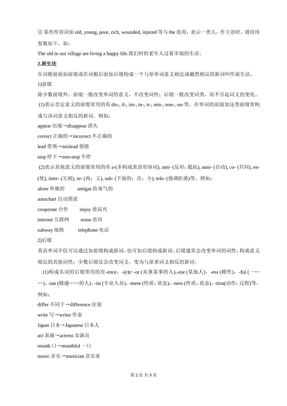 第19讲:语法满分冲刺17:巧用构词法猜测词义.doc_第2页
