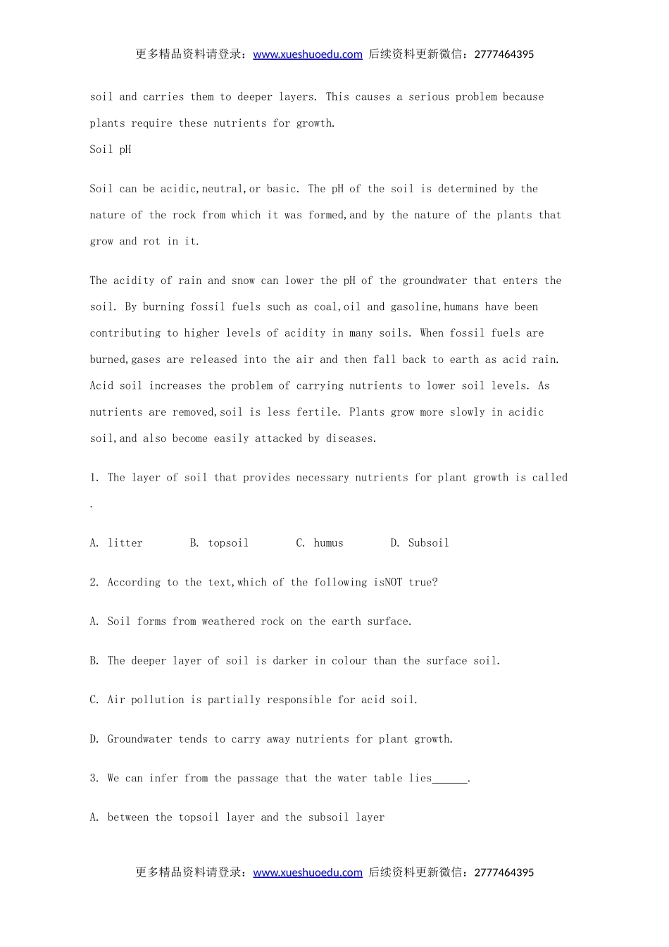 高考英语完形填空和阅读理解一轮练习（7）.doc_第2页