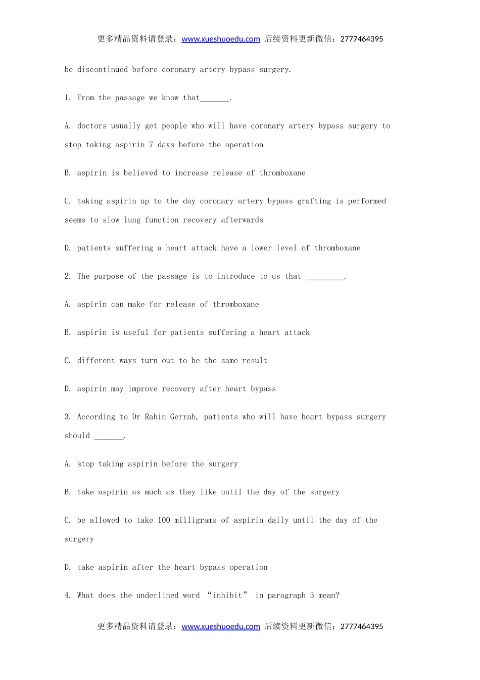 高考英语完形填空和阅读理解一轮练习（12）.doc_第2页