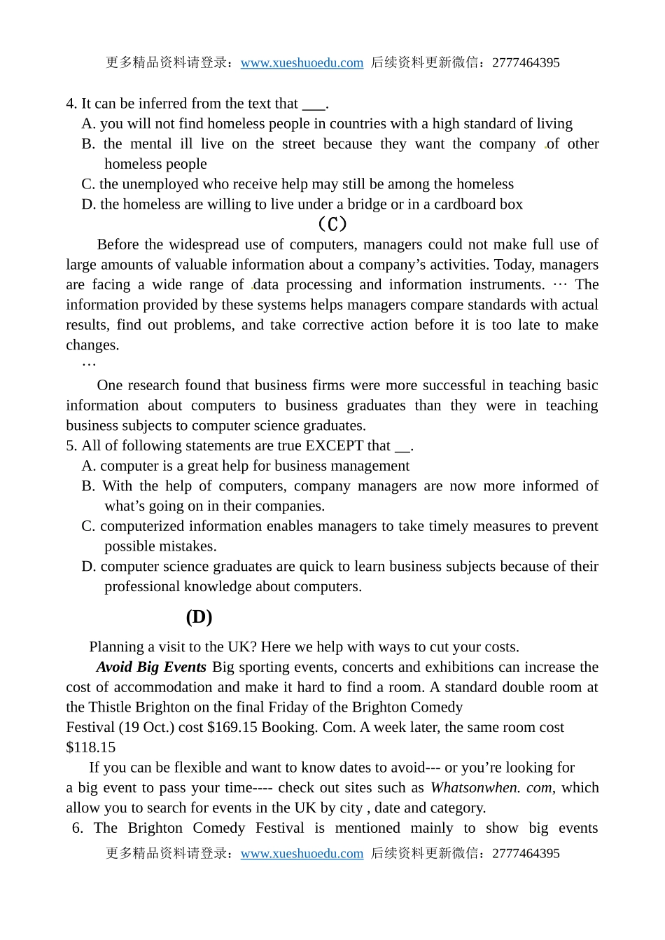 高三高考英语《阅读理解-推理判断》导学案.doc_第3页