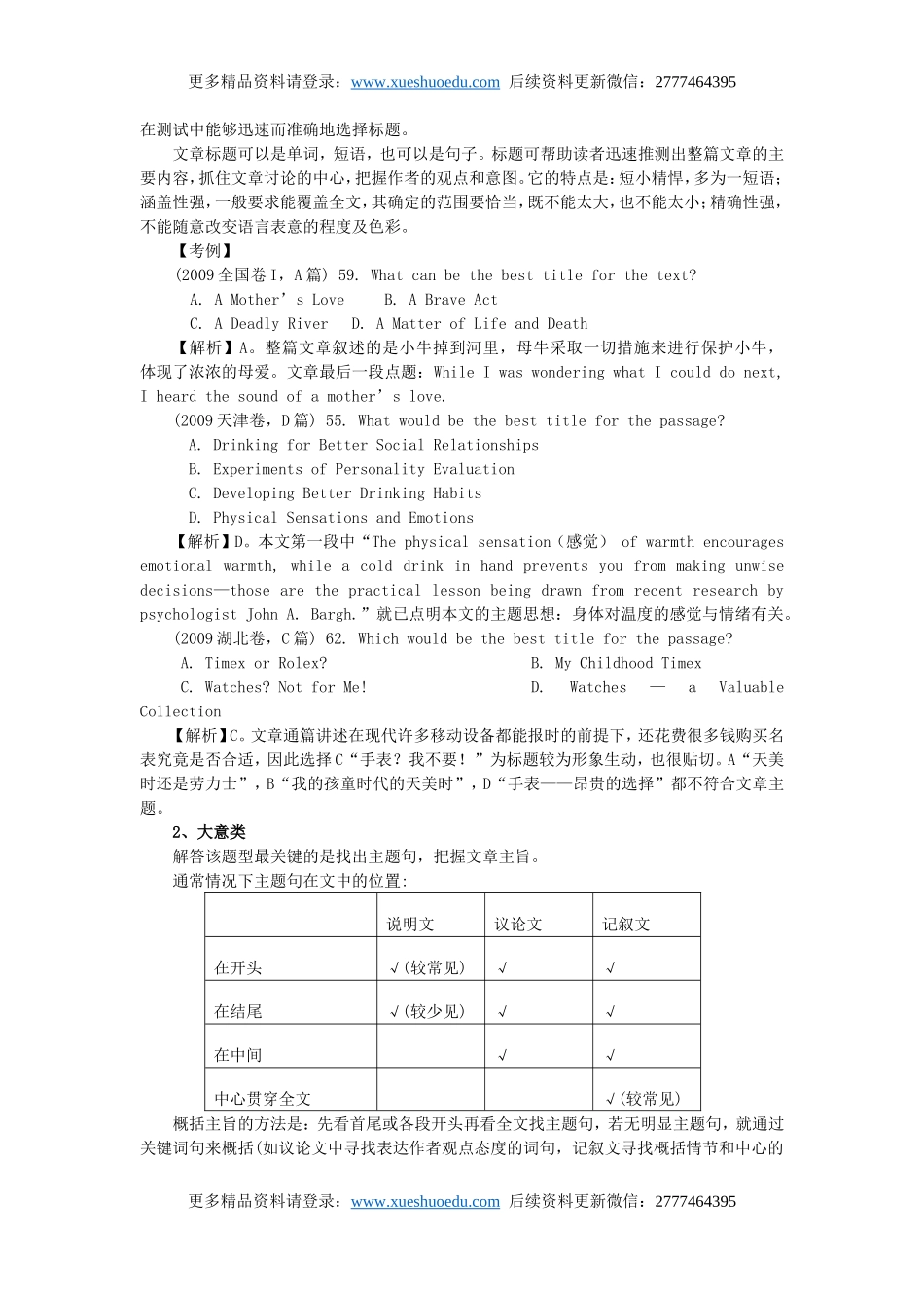 高三英语高考阅读理解主旨大意题解题技巧4.doc_第2页