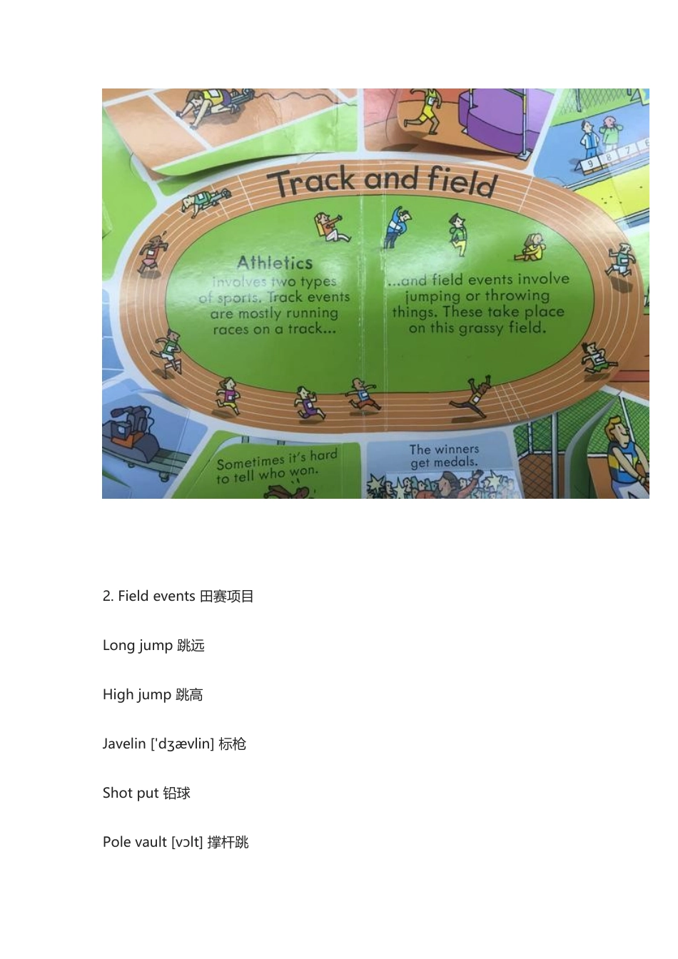 手把手带你看“运动”翻翻书，奥运英语全知道（田径篇）.docx_第2页