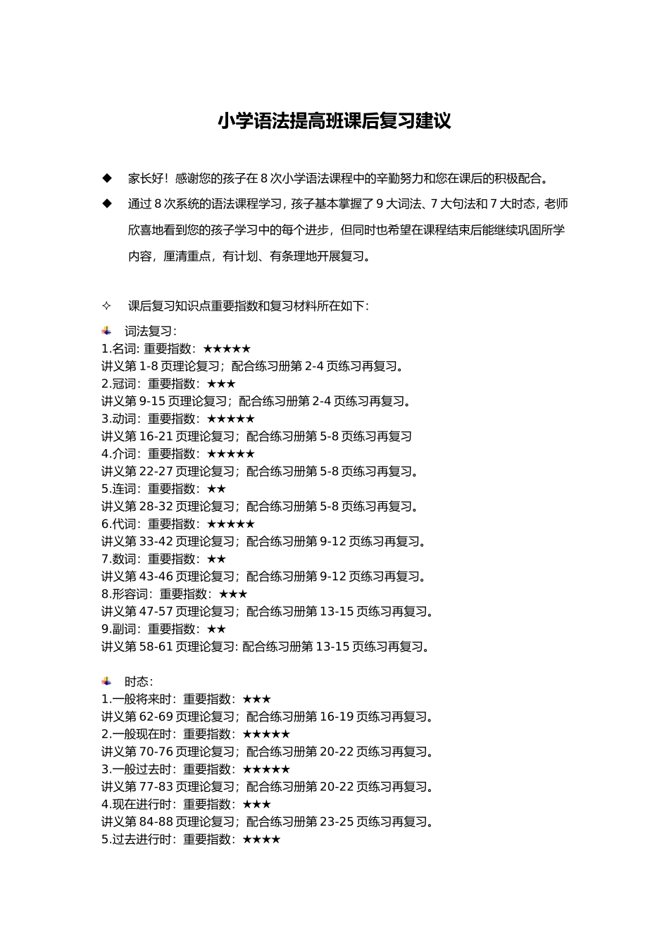 提高班课后复习建议.doc_第1页