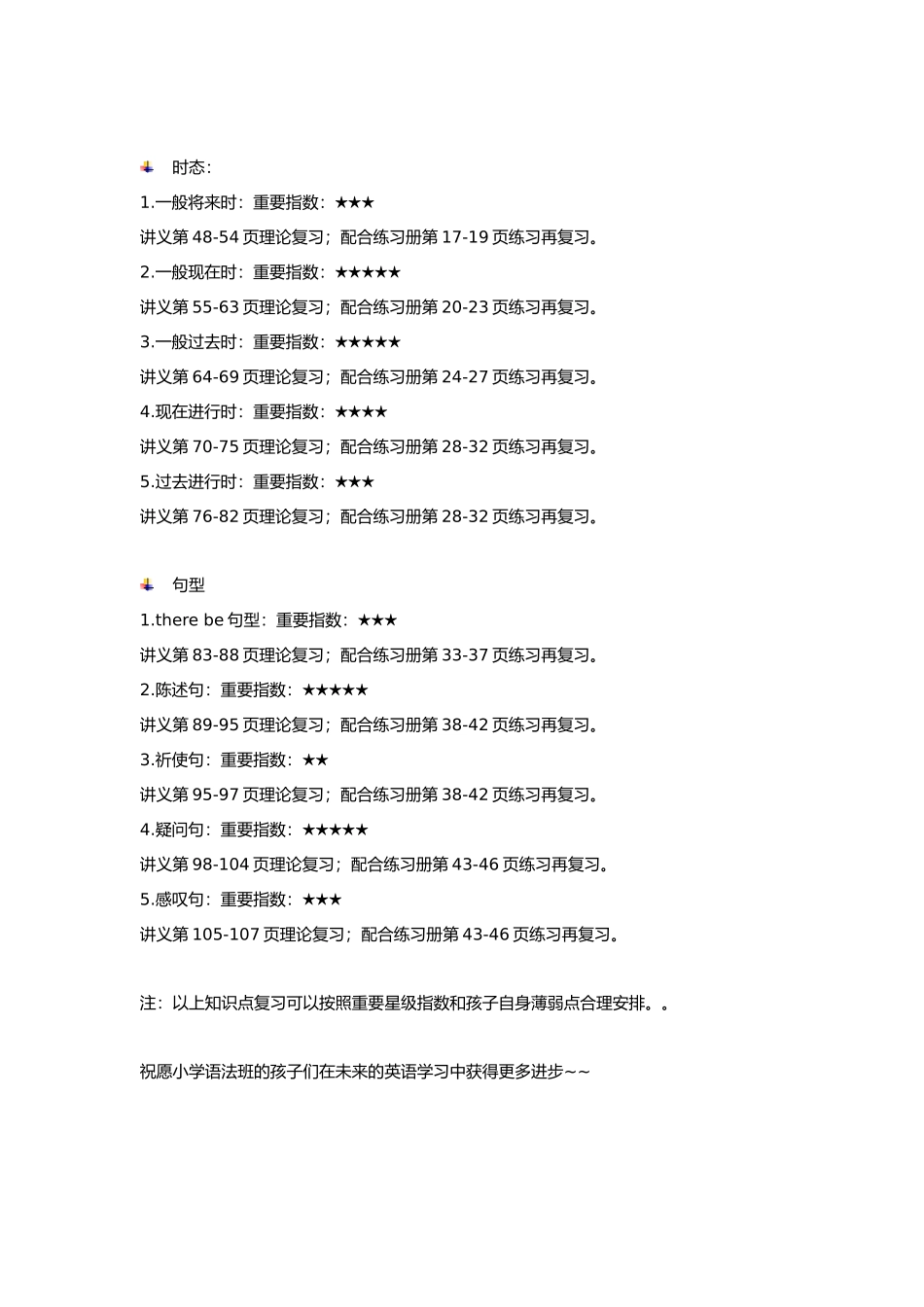 小学语法启蒙班课后复习建议.doc_第2页