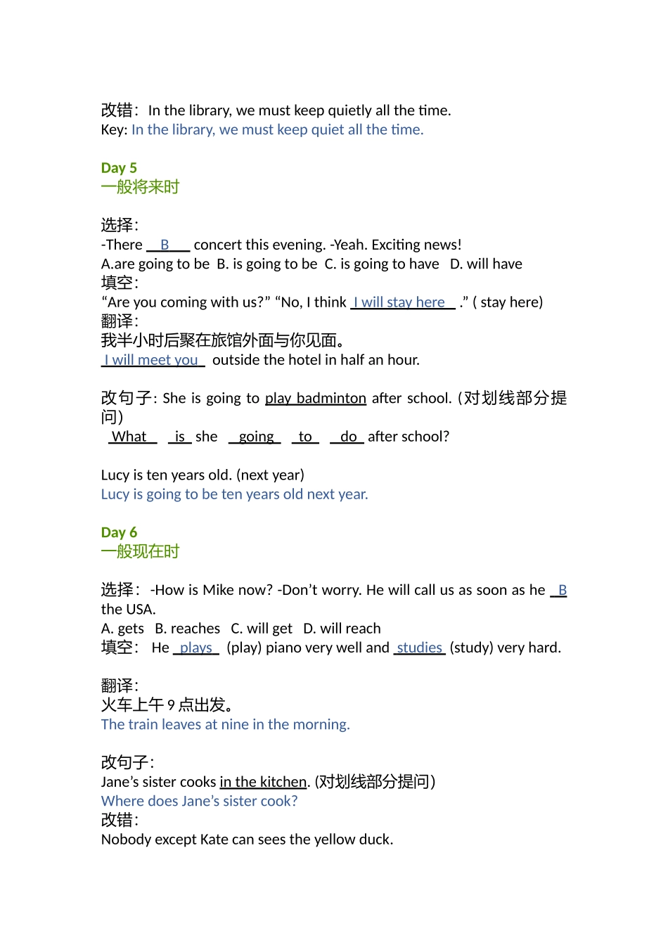 小学语法提高班测试卷题集day4-6.docx_第2页